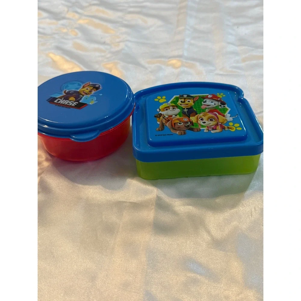 Paw Patrol Sandwich and Snack Container Set Zak Designs Blue Green Red BPA Free